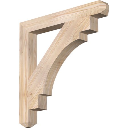 Merced Craftsman Smooth Bracket, Douglas Fir, 3 1/2W X 30D X 30H